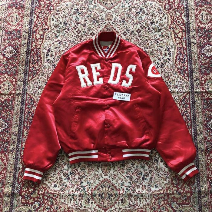 Jaket Cincinati red varisty jacket by swingster made in usa Vintage Varsity MLB jacket F190