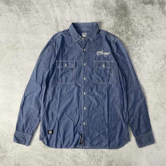 Dickies x Stussy Work Shirt Denim - Blue