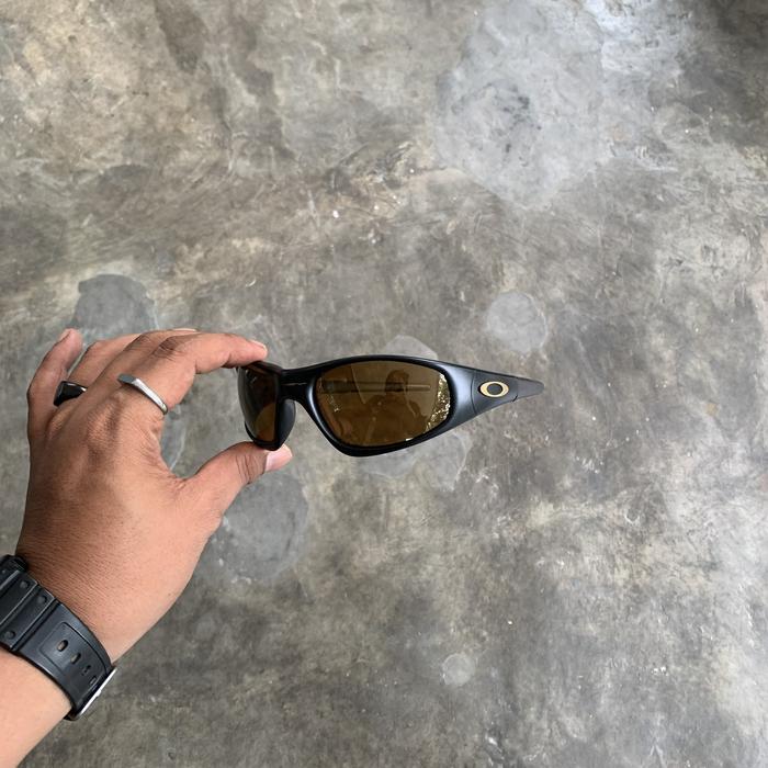 VTG 1996 - Oakley stright jacket gen 1 sunglasses black ( Gold iridium