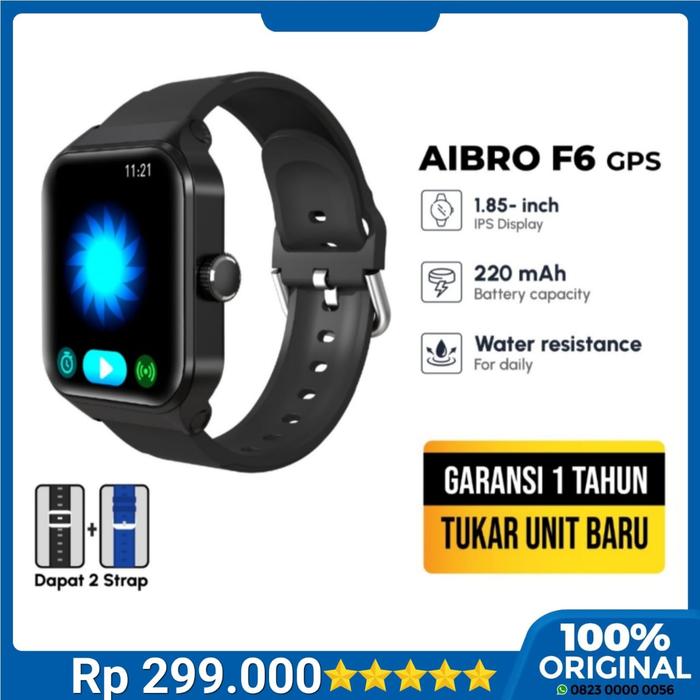 JAM TANGAN AIBRO F6 GPS WARNA HITAM BERGARANSI
