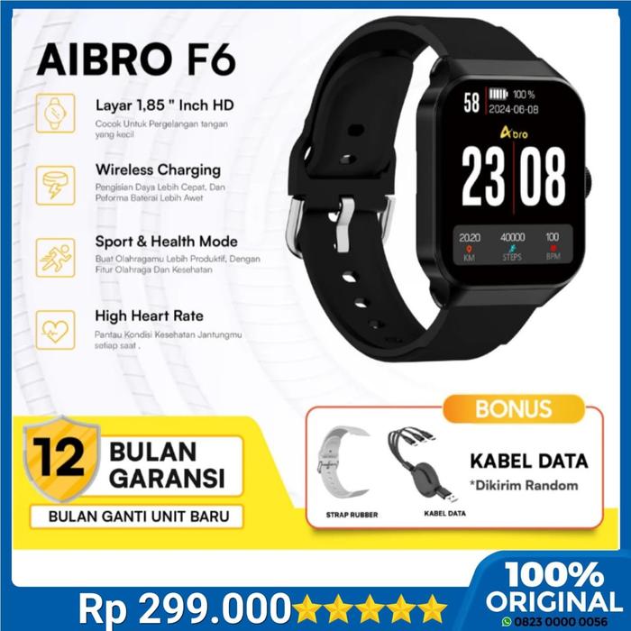 JAM TANGAN AIBRO F6 WARNA HITAM BERGARANSI