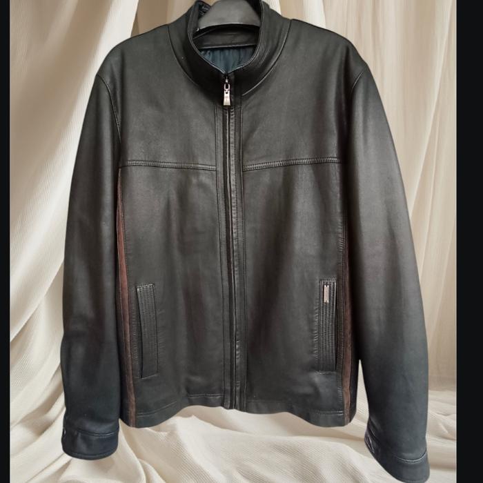 jaket pria kulit asli import second
