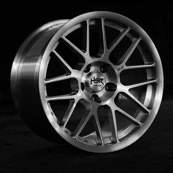 velg mobil hsr forged rfg rai-s1 R18 lebar 9/10,5 pcd 5x114,3 offset 20 full brushed pas buat palisa