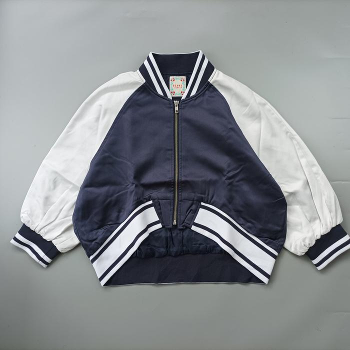 Jaket Beams crop bomber free size anak  H071