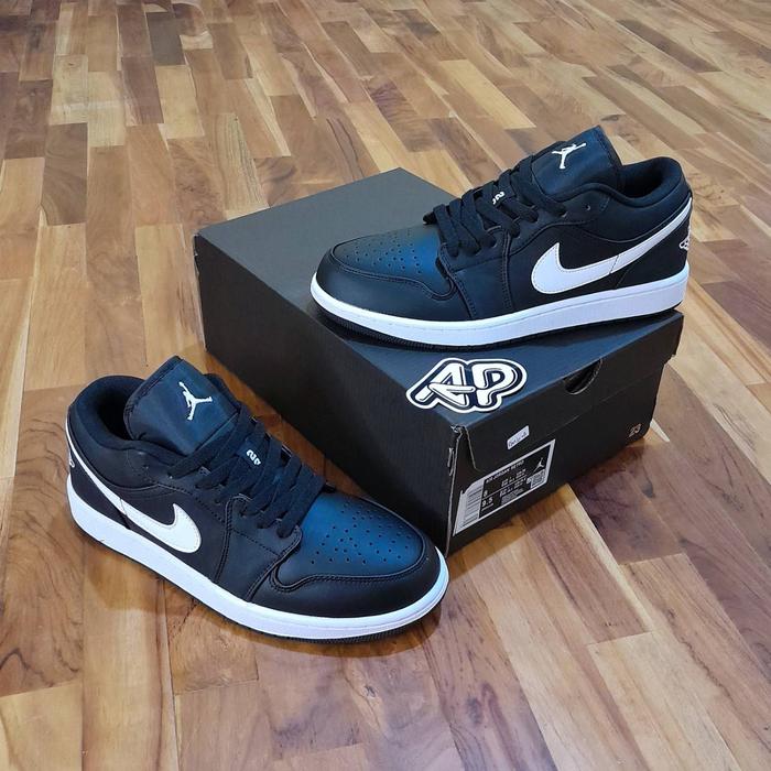 Aj 1 Low Panda Black White