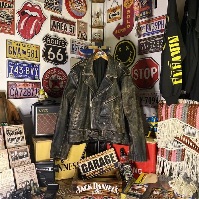 Vintage Leather Ramones / Jaket Kulit Ramones Original