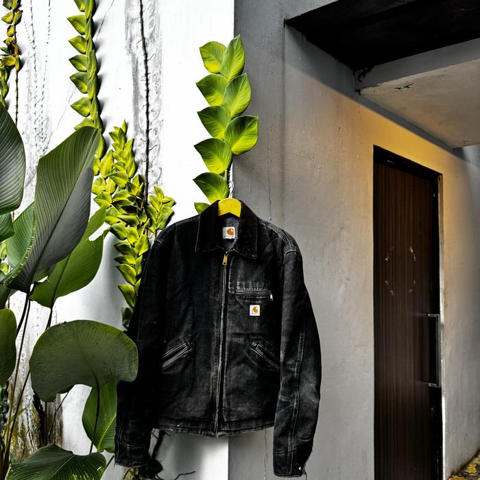 Carhartt j001 black detroit jaket second vintage original