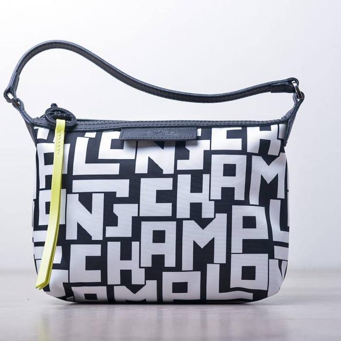 Longchamp Le Pliage LGP Clutch White/Black