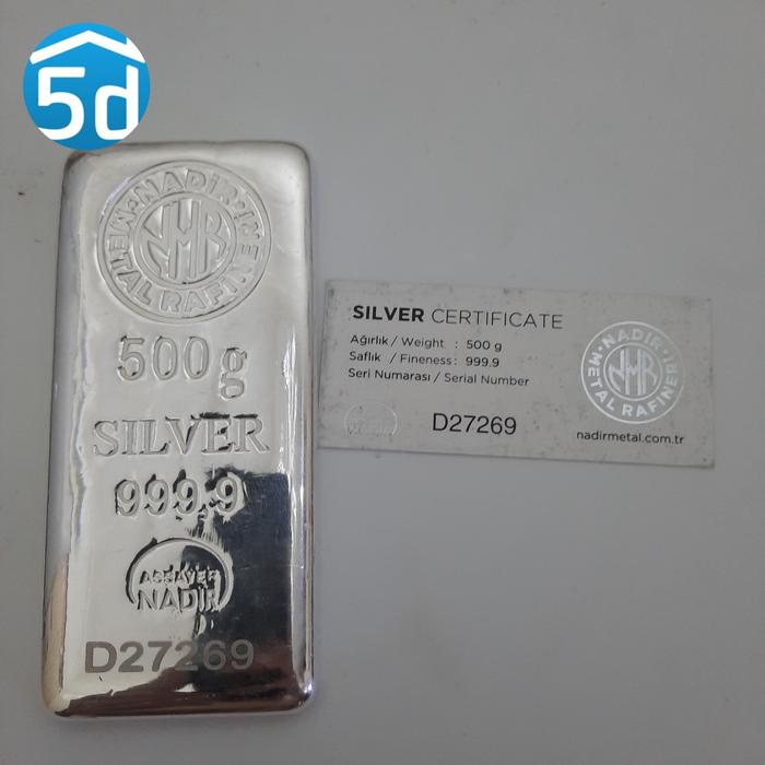 perak batangan nadir 500 gram