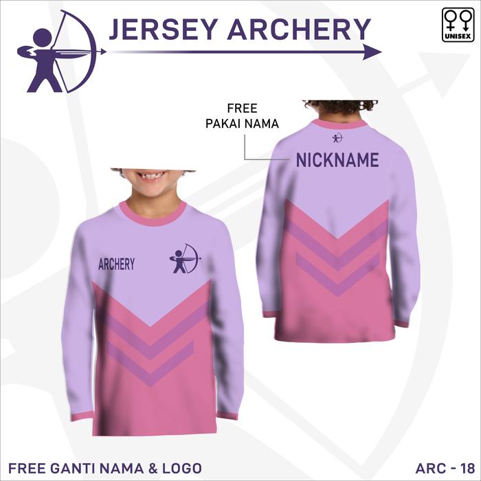 jersey anak archery kaos baju panahan lengan panjang