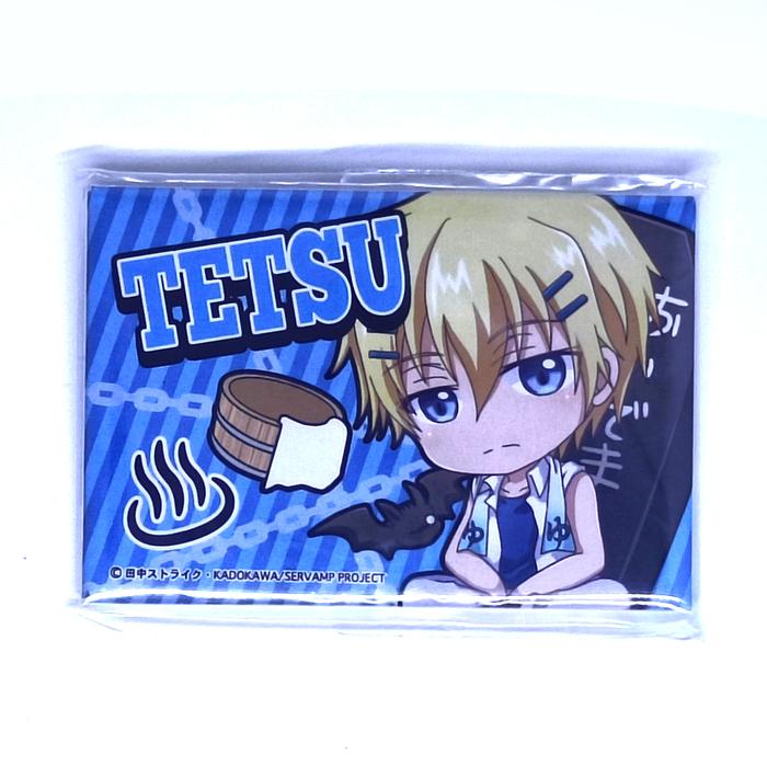 OSUWARI!! SERVAMP Square Can Badge - Tetsu Sendagaya (Pin / JP Rare)
