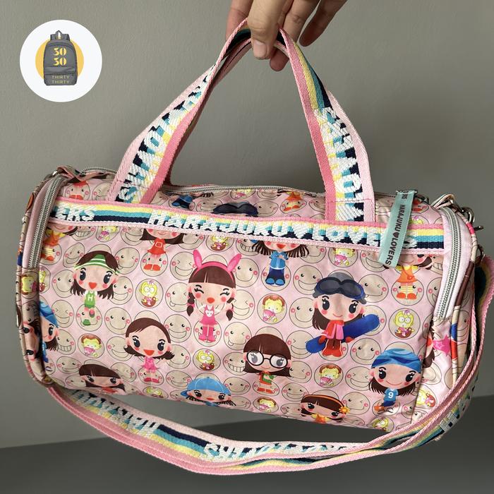 Tas Selempang Harajuku Lovers Sling Bag Speedy Pink Preloved