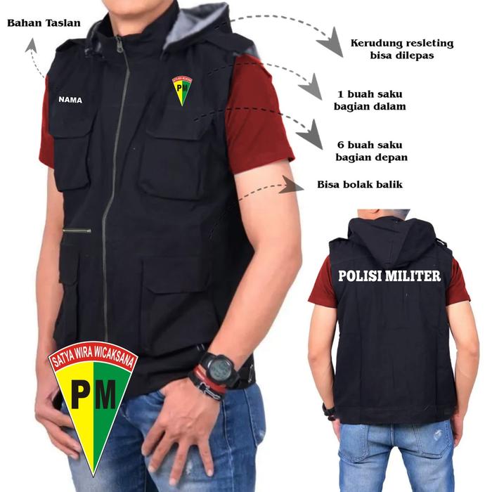 JAKET ROMPI PRIA KANTONG POLISI MILITER / ROMPI SABLON POLISI MILITER / ROMPI KANTONG PRIA WANITA PO