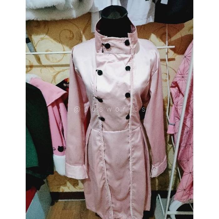 divas (PDS) KOSTUM COSPLAY YOR FORGER GAUN PINK SPY X FAMILY