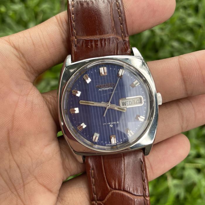 Jam Tangan Seiko 5 vintage 6309A automatic japan original Blue Dial jadul kuno antik pria fashion