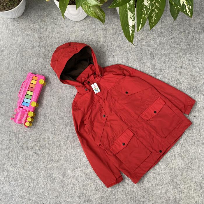 Jacket outdoor parka anak the North Face merah keren