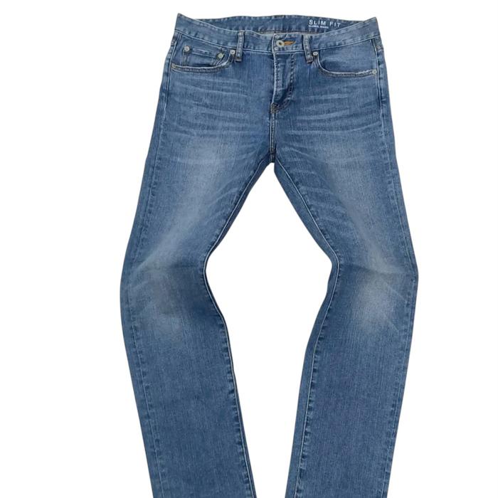 Global Work Orange line Accent Blue jeans original