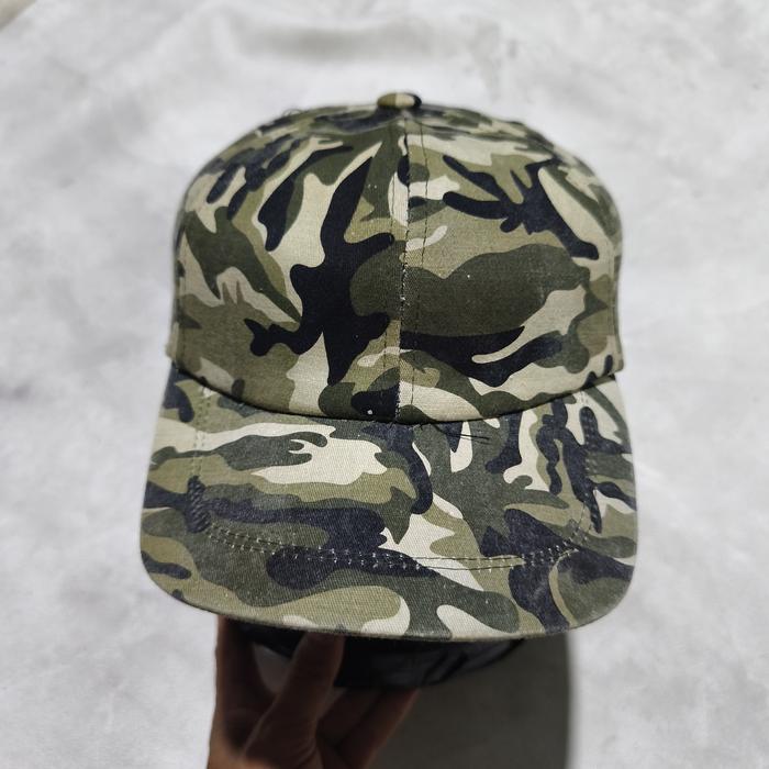 Topi snapback pria zara man camo army military bekas