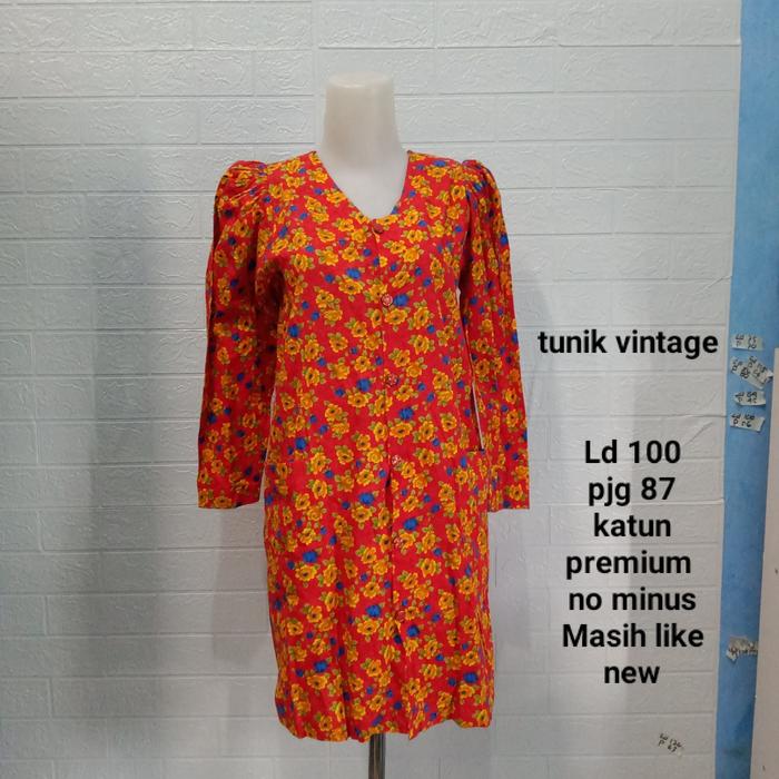 blouse vintage/ tunik vintage/ dress vintage