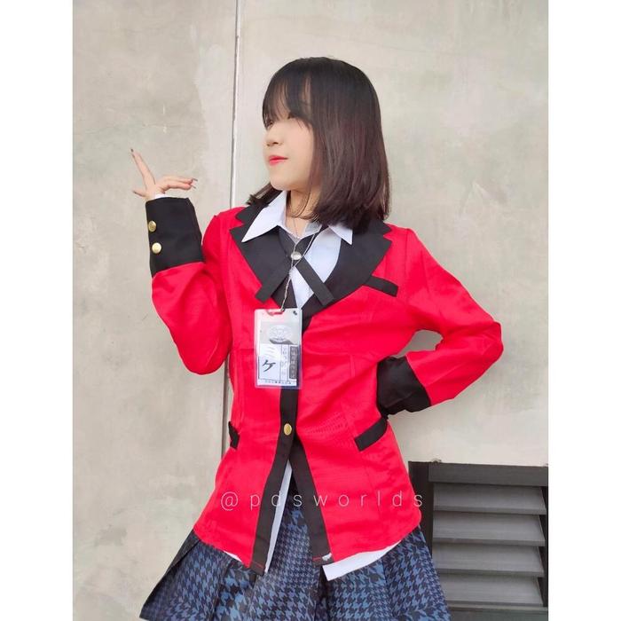 divas (COD) READY STOCK KOSTUM COSPLAY KAKEGURUI JABAMI YUMEKO SEIFUKU BLAZER