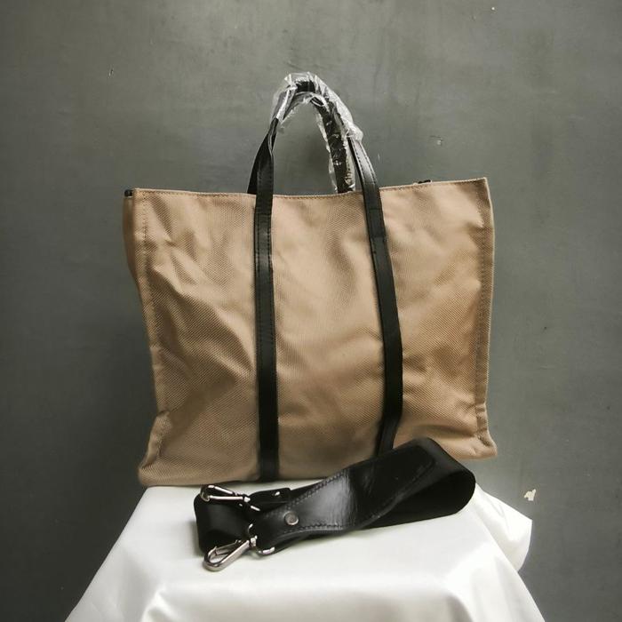 Tas Korea Original Wherever You Go I Will Go With You Canvass Medium Tote Bag With Shoulder Strap