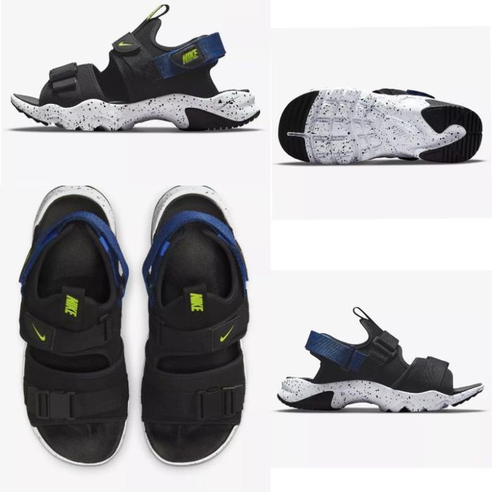 Sandal Nike Canyon Pria Black White Blue Original Resmi 100% - 42
