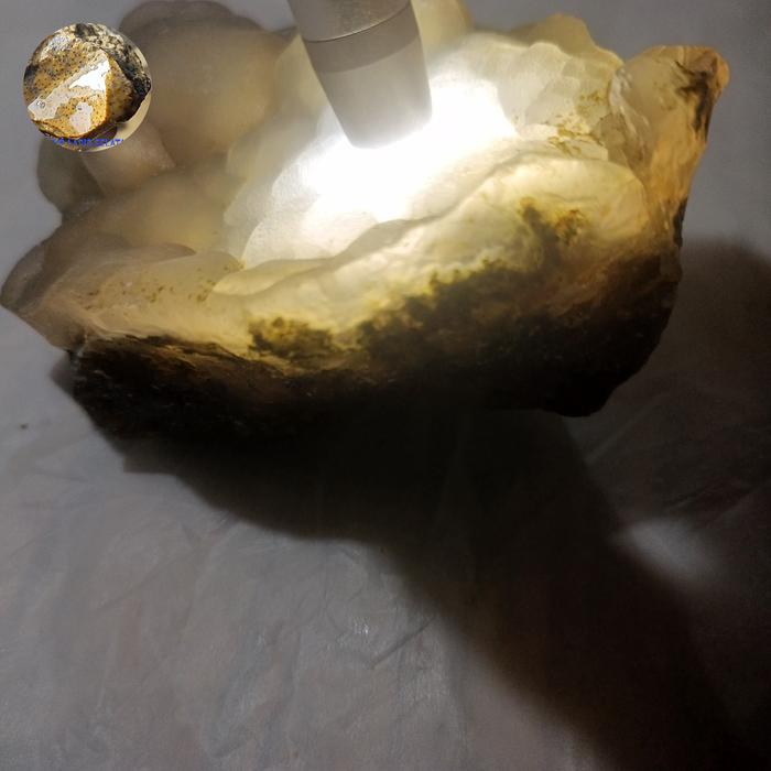 Anggur Karang - lumut Chalcedony natural - Anggur Cendo