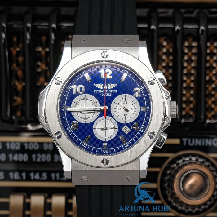 Flying tigers bigbang homage hublot quartz chronograph