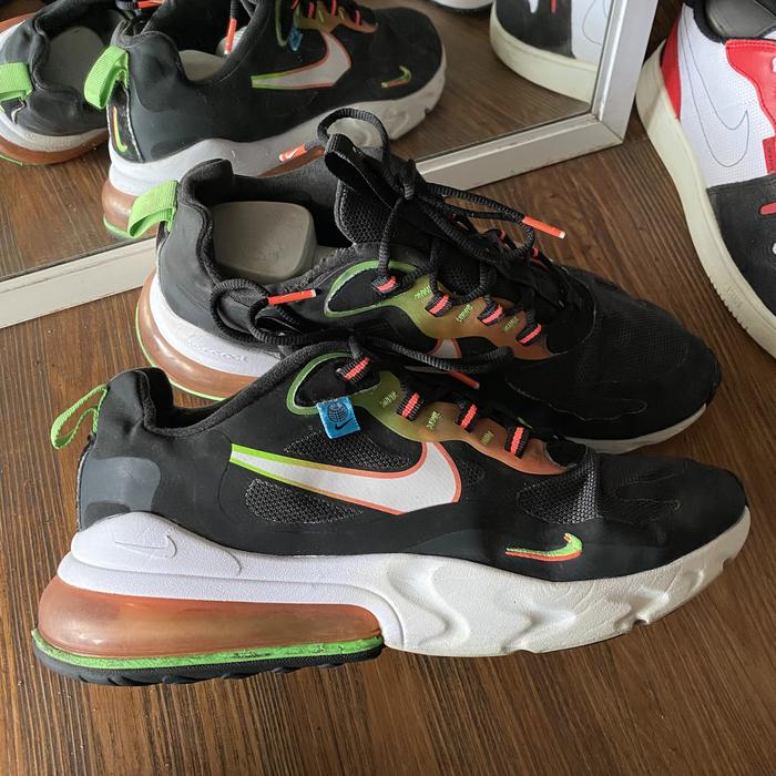 Nike air max 270 react black worldwide multicolor original special edition - sneakers second market