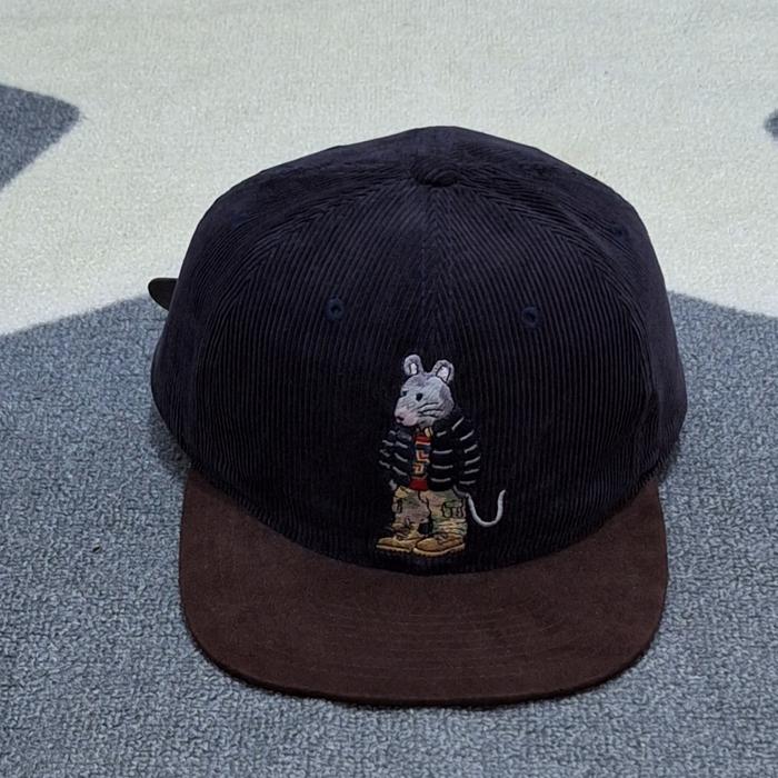 topi stussy rat vintage snapback cap corduroy rare no new era supreme