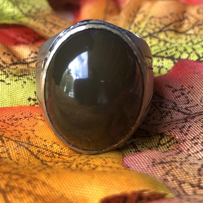Natural Cincin Akik Anggur Oli Lawasan Dim 20