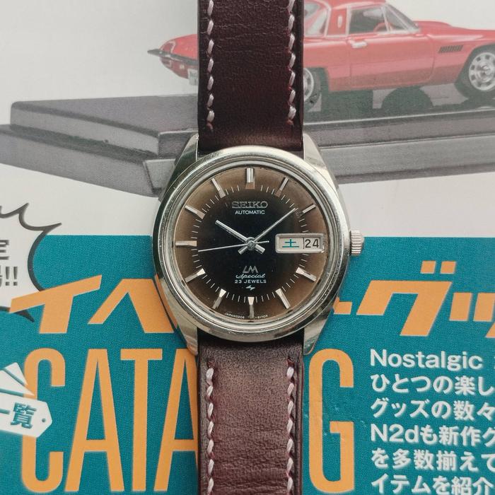 (SOLD) Rare vintage seiko lord matic lm special Hi-beat 5206-6021 JDM Capuchino dial