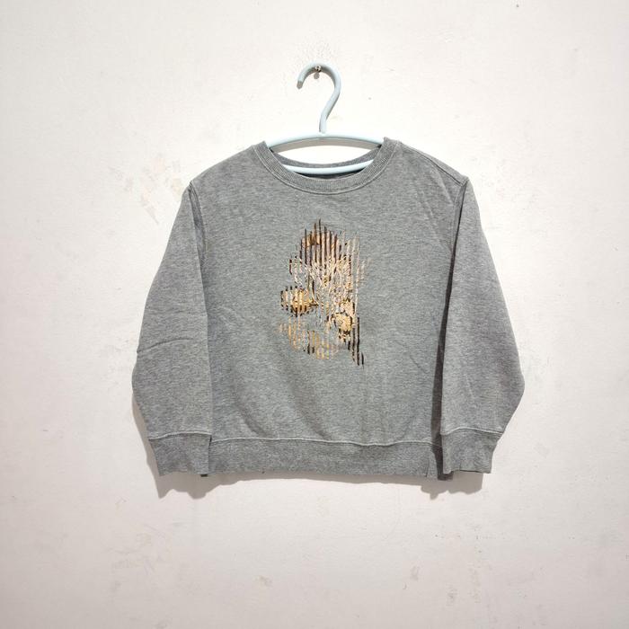 Sweater anak laki crew neck uniqlo x dragon ball original size 120 untuk 6-7 thn