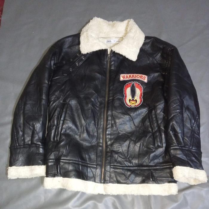 Zara B3 Leather Jacket Flight Jacket
