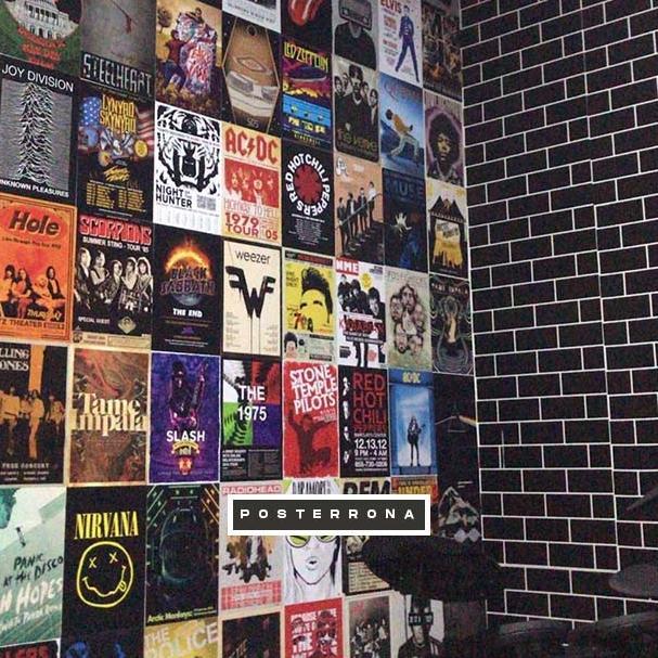 Promo! [55 PCS] POSTER PUNK / ROCK / METAL / POPPUNK / HARDCORE / SKINHEAD BAND INDIE VINTAGE KAMAR 