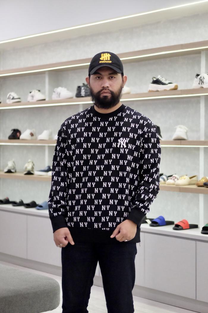 MLB NY Monogram Crewneck Black