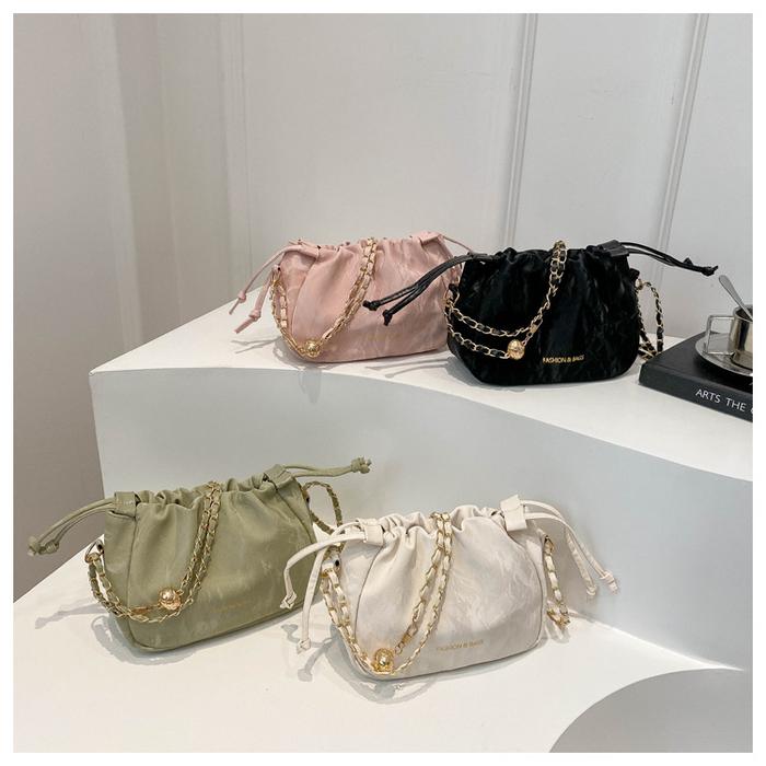 Sling Bag GD23970 Tas Selempang Rantai Serut Wanita Import Murah Kado