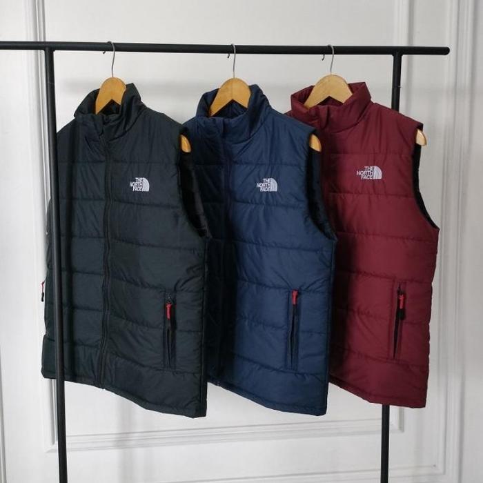 Vest The North Face,Vest Rompi Dakron,Vest Rompi Logo Bordir TNF.