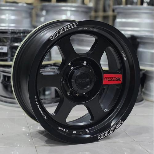 velg racing R17 TE37 XT LEBAR 8 velg mobil ring 17 Hilux Fortuner pajero triton Ford ranger isuzu mu