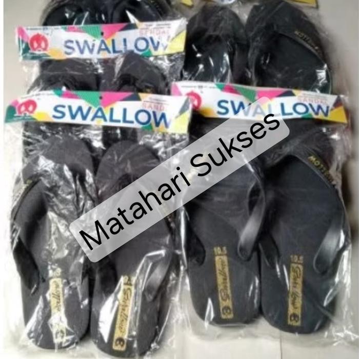 sandal jepit savilo swallow hitam emas