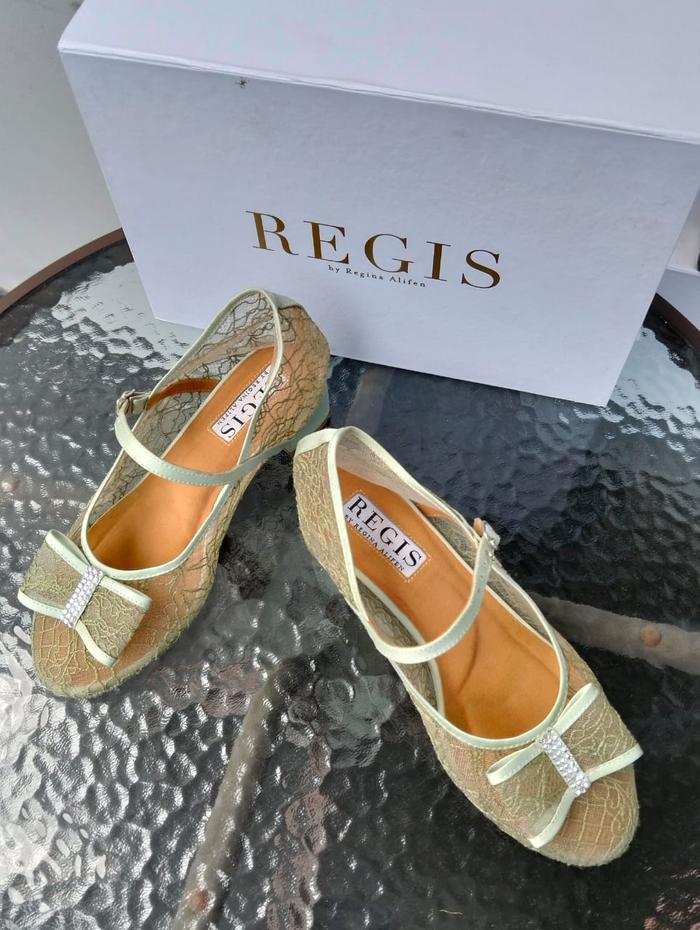 Exclusive Design by REGIS Bridal Shoes Light Green