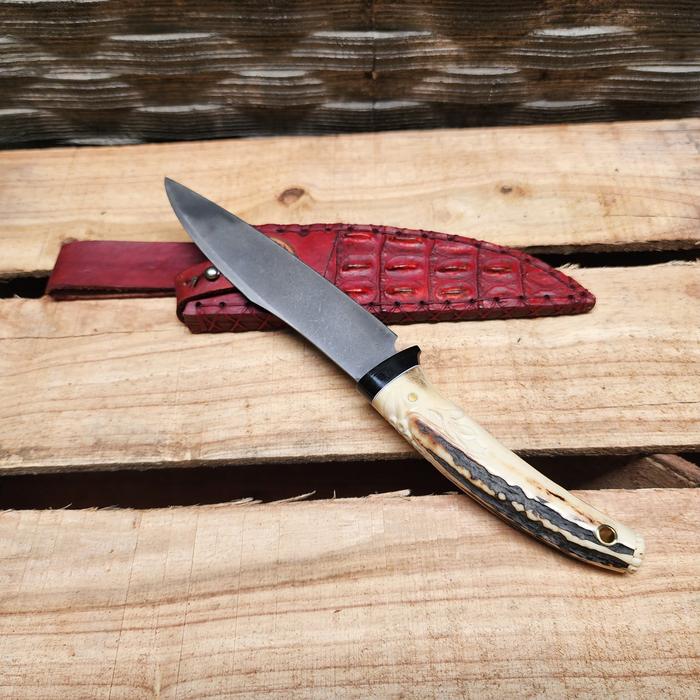 KJ art knive N695 2 permata 1 batu mulia