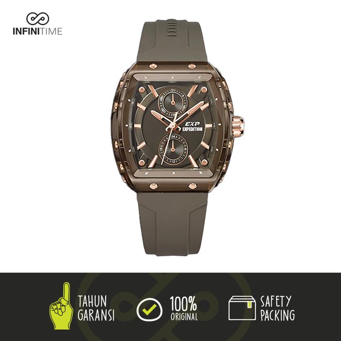 Jam Tangan Expedition E 6814 E6814 SE 6814 Brown Wanita