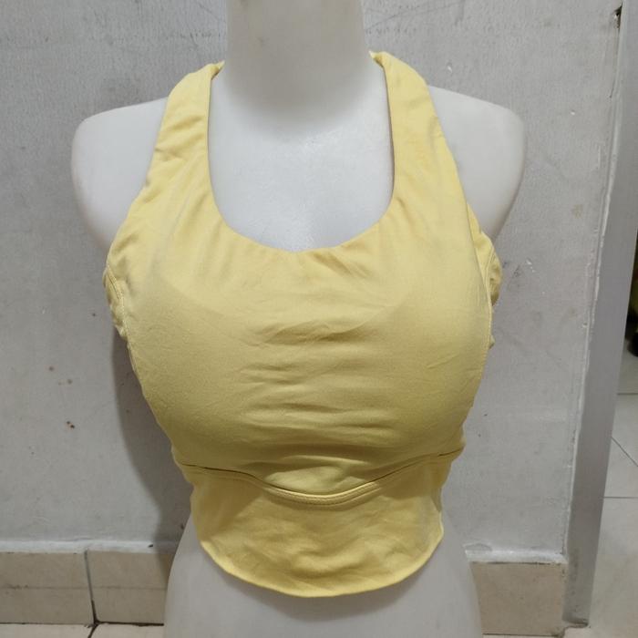 bra crop top sports STL Original size jumbo L to XL yellow