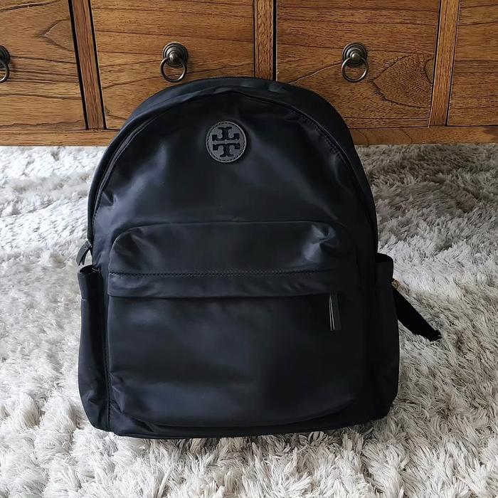 tas wanita tb ella nylon backpack black ej