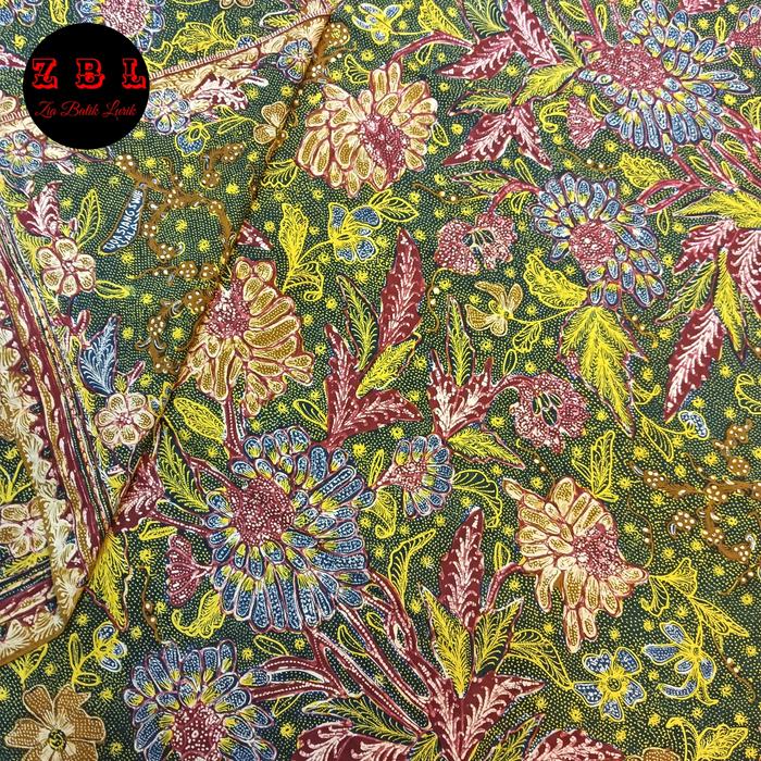 Kain batik tiga negri asli hijau TJOA SIANG SWIE SALA