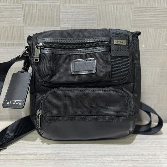 Tumi Kerby Crossbody Black Canvas Original