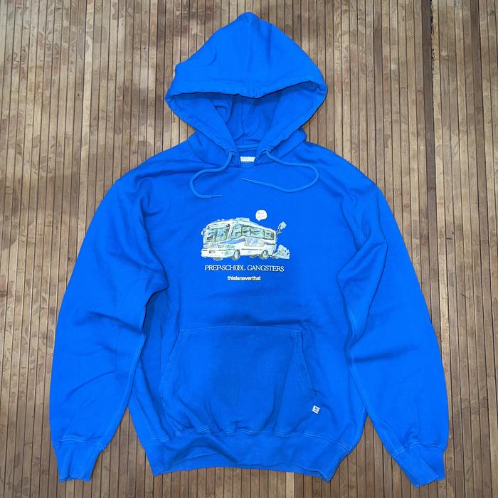 THISISNEVERTHAT FW19 ROYAL BLUE HOODIE JACKET have a good time amiri mnml