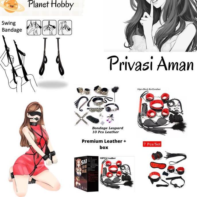 BORGOL BULU CINTA BONDAGE SET AKSESORIS LINGERIE HANDCUFF TALI IKAT