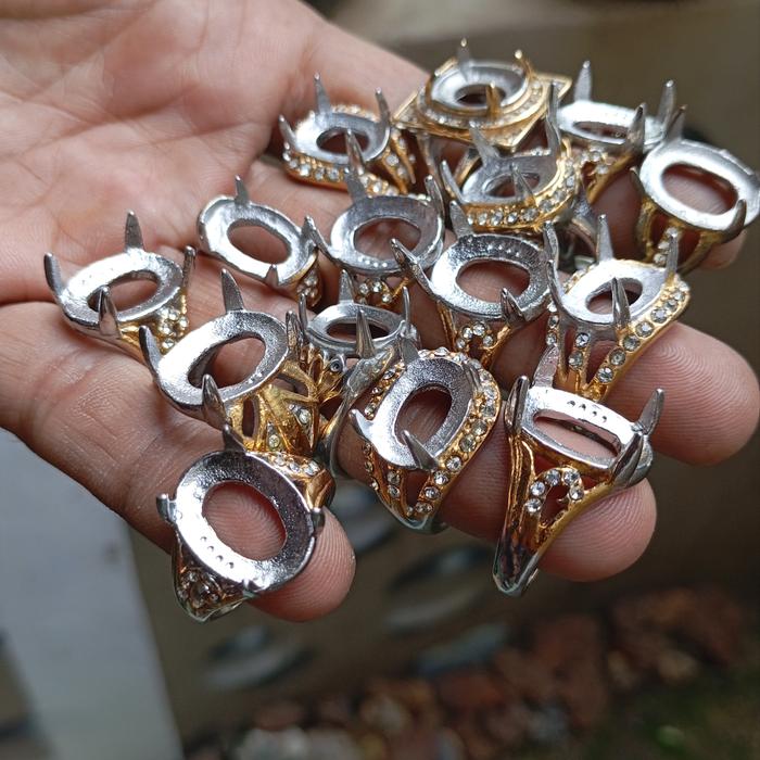 ring emban /mangkok batu akik /ring batu akik /ring cewe/cincin batu